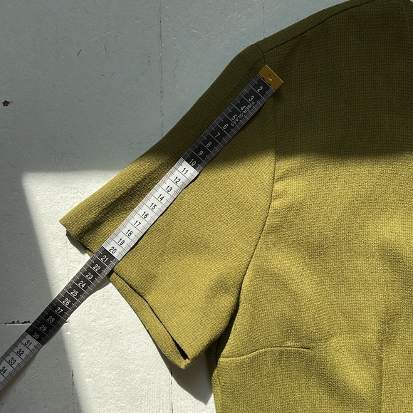 Vintage Olive Green Mini Dress - Picture 10 of 11